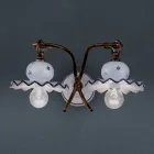 pared de cerámica de pared decorado a mano Ferroluce Roma viadurini