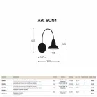 Muro exterior acabado de níquel metal Jasmine viadurini