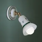 Rústica pared blanca de cerámica decorada Ferroluce Treviso viadurini