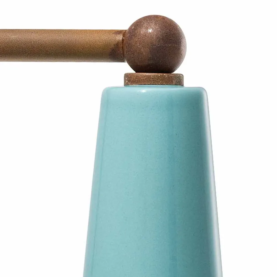 Pared de la vendimia centro de atención de cerámica hecha a mano Sandra Ferroluce viadurini