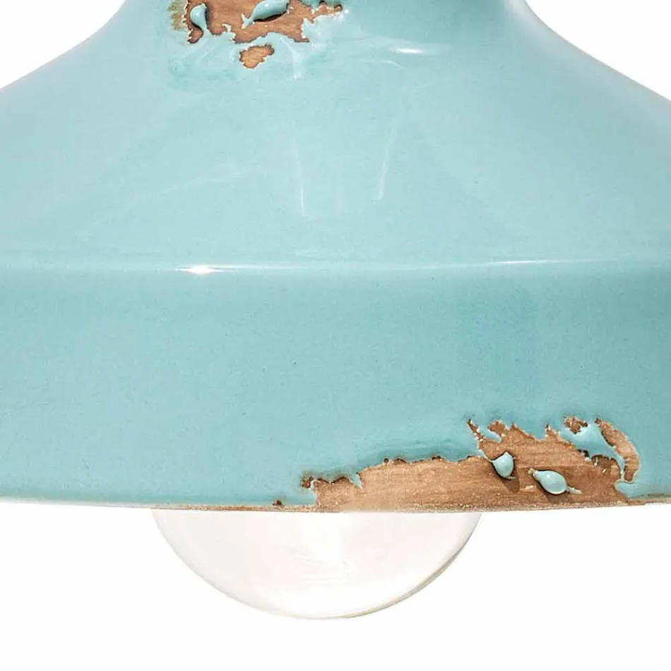 Pared de la vendimia centro de atención de cerámica hecha a mano Sandra Ferroluce viadurini