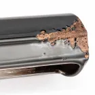 Applique hecho a mano de la vendimia pulido de cerámica Ethel Ferroluce viadurini