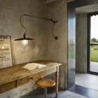 Lámpara de pared vintage de latón con brazo móvil - Meridiana Aldo Bernardi viadurini