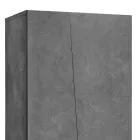 Armario de 2 puertas en madera de melamina blanca o pizarra sostenible - Joris viadurini