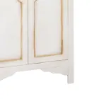 Armario de madera blanca patinada con 2 puertas Made in Italy - Agni viadurini