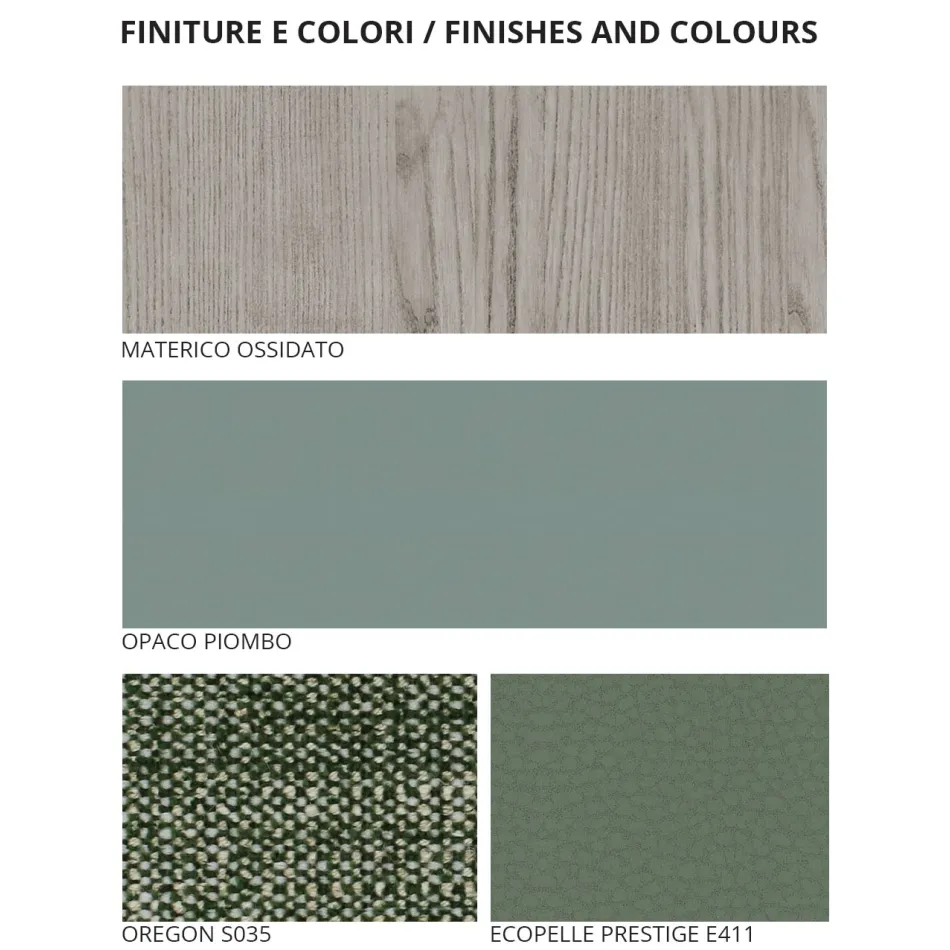 Muebles de dormitorio de lujo Made in Italy de 5 elementos - Cristina viadurini