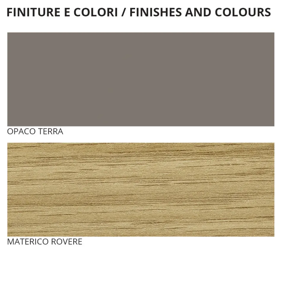 Muebles de dormitorio de estilo moderno de 5 elementos hechos en Italia - Diamante viadurini