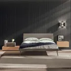 Muebles de dormitorio de estilo moderno de 5 elementos hechos en Italia - Diamante viadurini