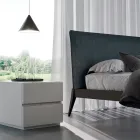 Muebles de dormitorio con 7 elementos de estilo moderno Made in Italy - Polinesia viadurini