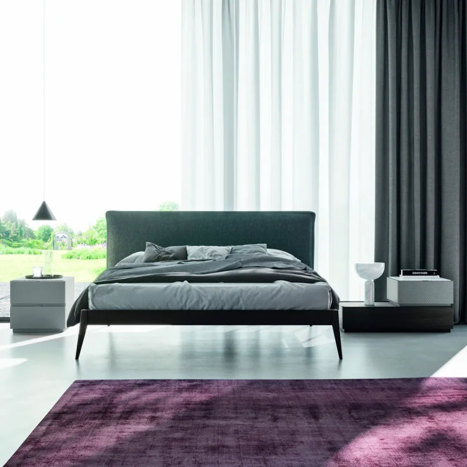 Muebles de dormitorio con 7 elementos de estilo moderno Made in Italy - Polinesia viadurini