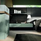 Muebles de dormitorio de 6 elementos Made in Italy - Ruby viadurini