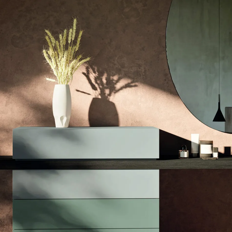 Muebles de dormitorio de 6 elementos Made in Italy - Ruby viadurini