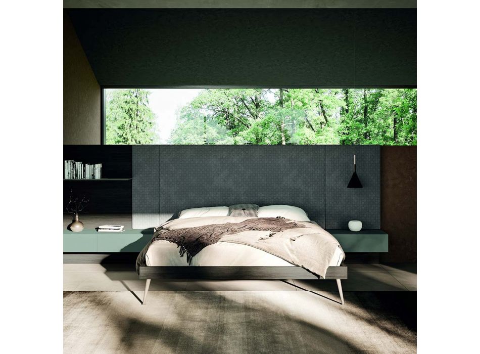 Muebles de dormitorio de 6 elementos Made in Italy - Ruby viadurini