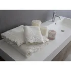 Toallas de rostro, toallas de invitados y toallas de baño Armonia de algodón y encaje - Frollo viadurini