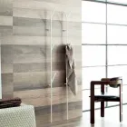 Perchero de diseño moderno en metal blanco o cromado - Kottac viadurini