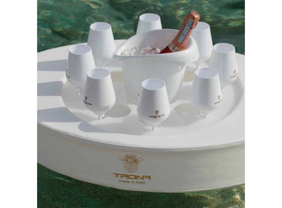 Barra flotante de cuero ecológico Trona canotaje made in Italy