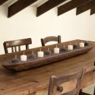 Barco de cera con velas marrones o marfil incluidas Made in Italy - Ludvig viadurini
