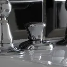 Mezclador de bidé de 3 orificios con entrega interna de latón Made in Italy - Noriana viadurini