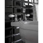 Mezclador de bidé de 3 orificios con entrega interna de latón Made in Italy - Noriana viadurini