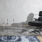 Baúl de diseño en cristal acrílico transparente y acero moderno - Dante viadurini