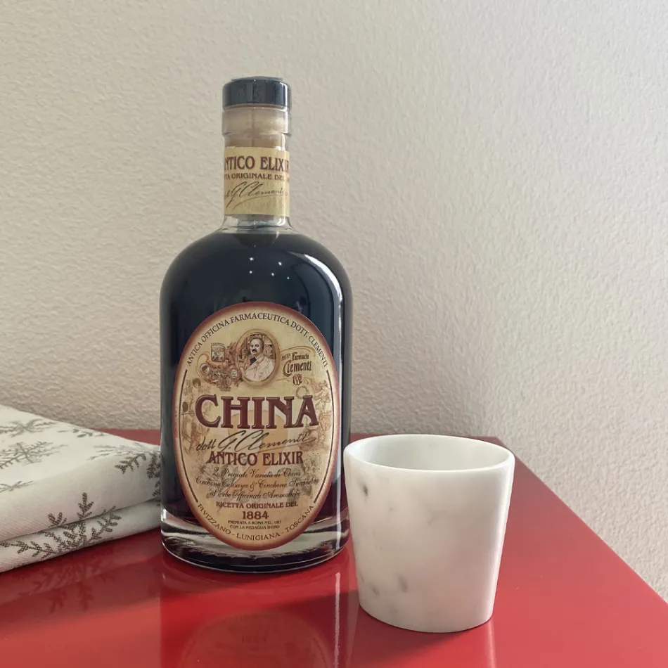 Grappa Glass en mármol blanco de Carrara Made in Italy - Fergie viadurini