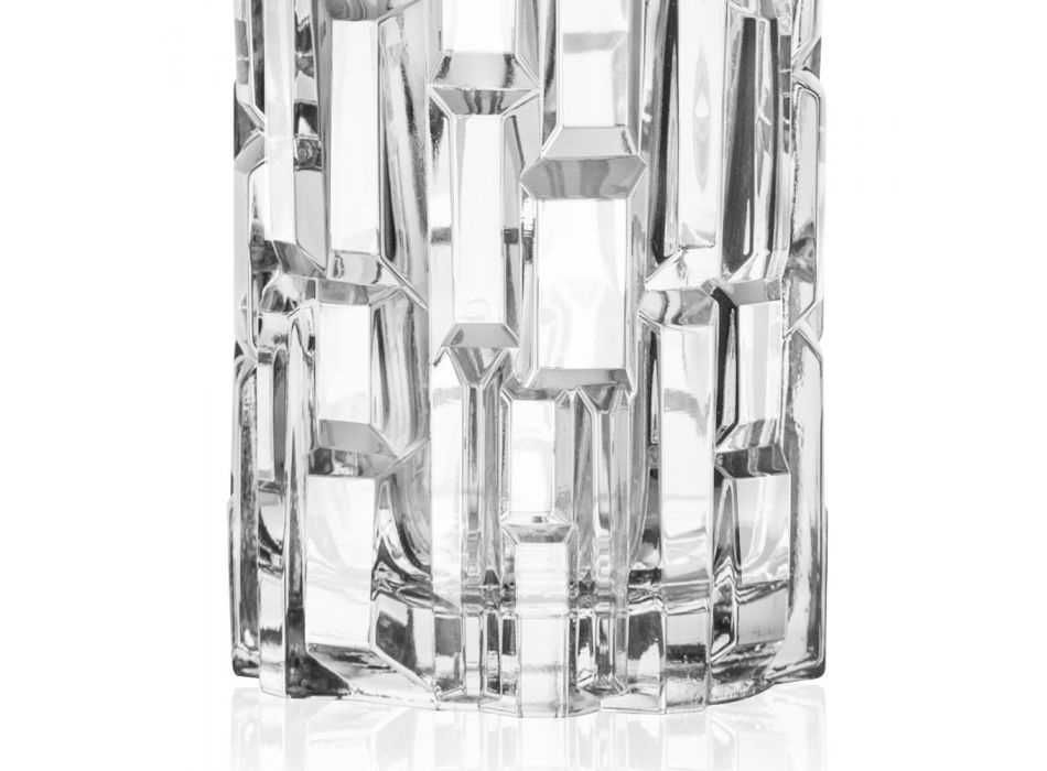 Vasos altos de cristal ecológico decorado 12 piezas - Catania viadurini