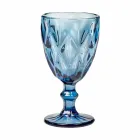 Diseño moderno de vidrio de color copas de vino 6 piezas - Timon viadurini