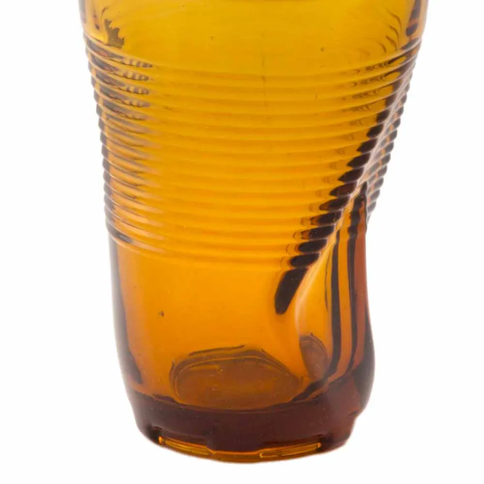 Copas de cóctel de vidrio coloreado 6 piezas de diseño arrugado - Sarabi viadurini