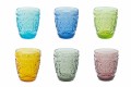 Set de 12 vasos de agua decorados y de colores - Pastel-Palazzo