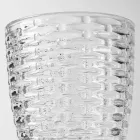 Vasos De Vidrio Transparente Decorados, Servicio De Agua Moderno 12 Piezas - Mezcla viadurini