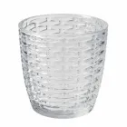 Vasos De Vidrio Transparente Decorados, Servicio De Agua Moderno 12 Piezas - Mezcla viadurini