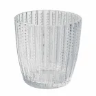 Vasos De Vidrio Transparente Decorados, Servicio De Agua Moderno 12 Piezas - Mezcla viadurini