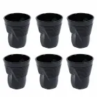 Vasos de agua de vidrio coloreado moderno 6 piezas de diseño - Sarabi viadurini