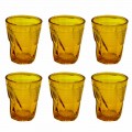 Vasos de agua de vidrio coloreado moderno 12 piezas de diseño - Sarabi