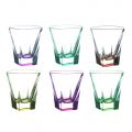 Vasos bajos para bebidas Tumbler en cristal de color ecológico 12 piezas - Amalgama