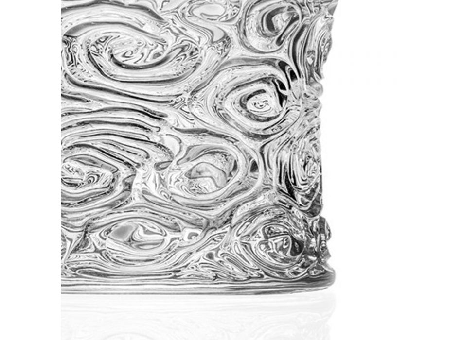 Vasos de vaso bajo en Eco Crystal Audace Decoración 12 Piezas - Ritmo viadurini