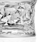 Vasos de vaso bajo con decoración cuadrada de cristal ecológico 12 piezas - Ritmo viadurini