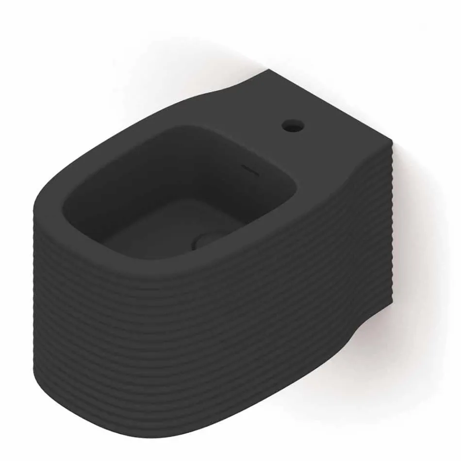 Bidé suspendido de cerámica de diseño moderno producido en Italia, Hamlet viadurini