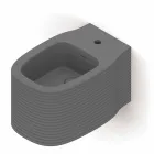 Bidé suspendido de cerámica de diseño moderno producido en Italia, Hamlet viadurini