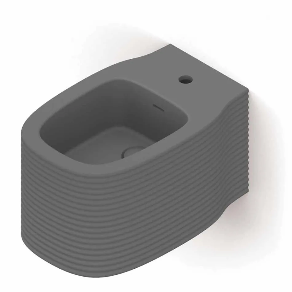 Bidé suspendido de cerámica de diseño moderno producido en Italia, Hamlet viadurini