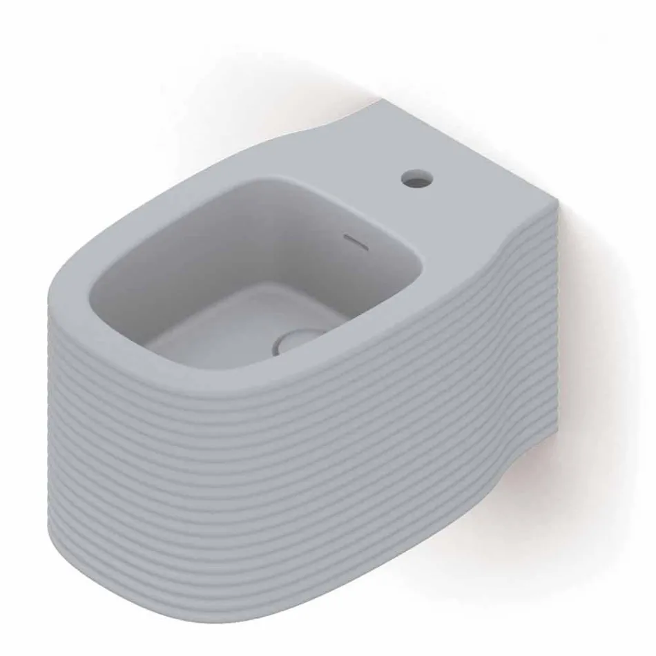 Bidé suspendido de cerámica de diseño moderno producido en Italia, Hamlet viadurini