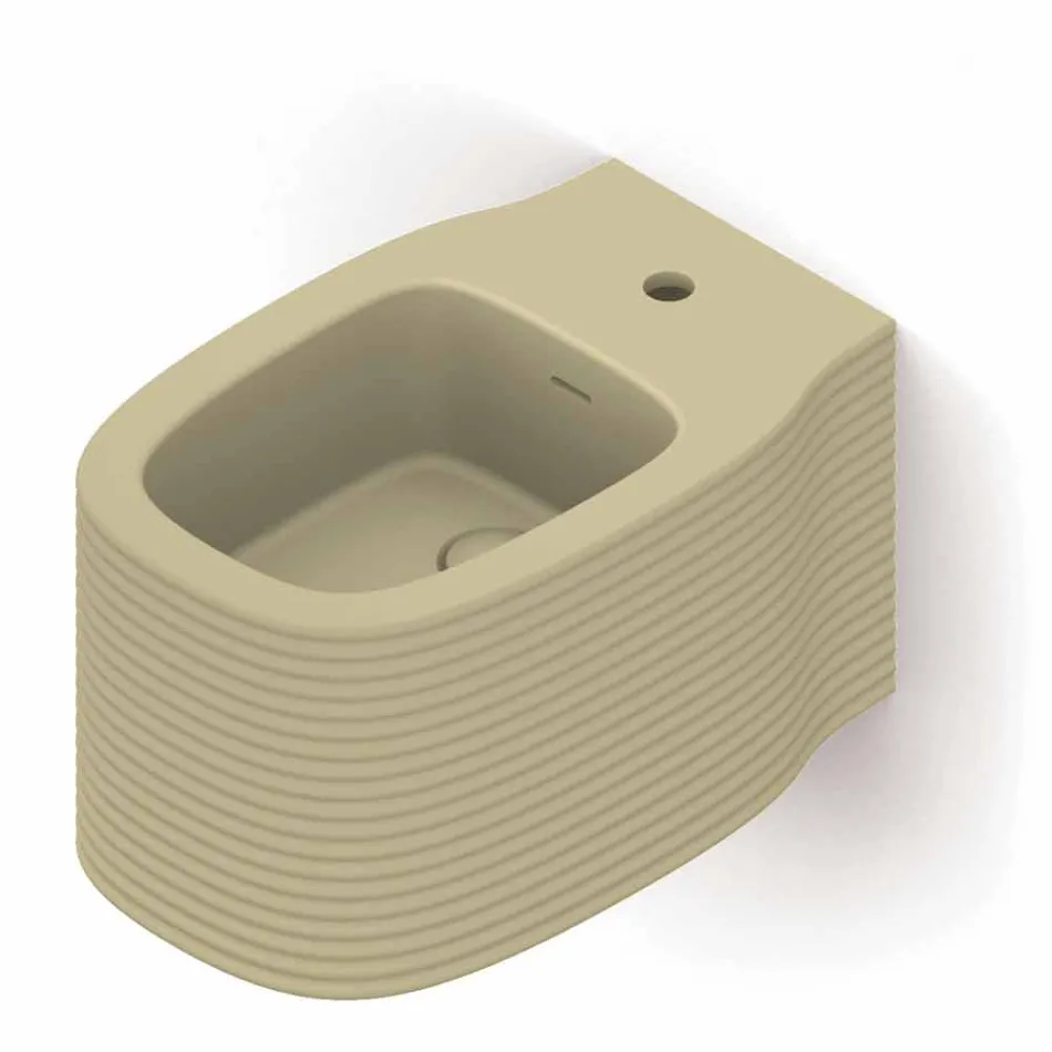 Bidé suspendido de cerámica de diseño moderno producido en Italia, Hamlet viadurini