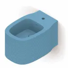 Bidé suspendido de cerámica de diseño moderno producido en Italia, Hamlet viadurini