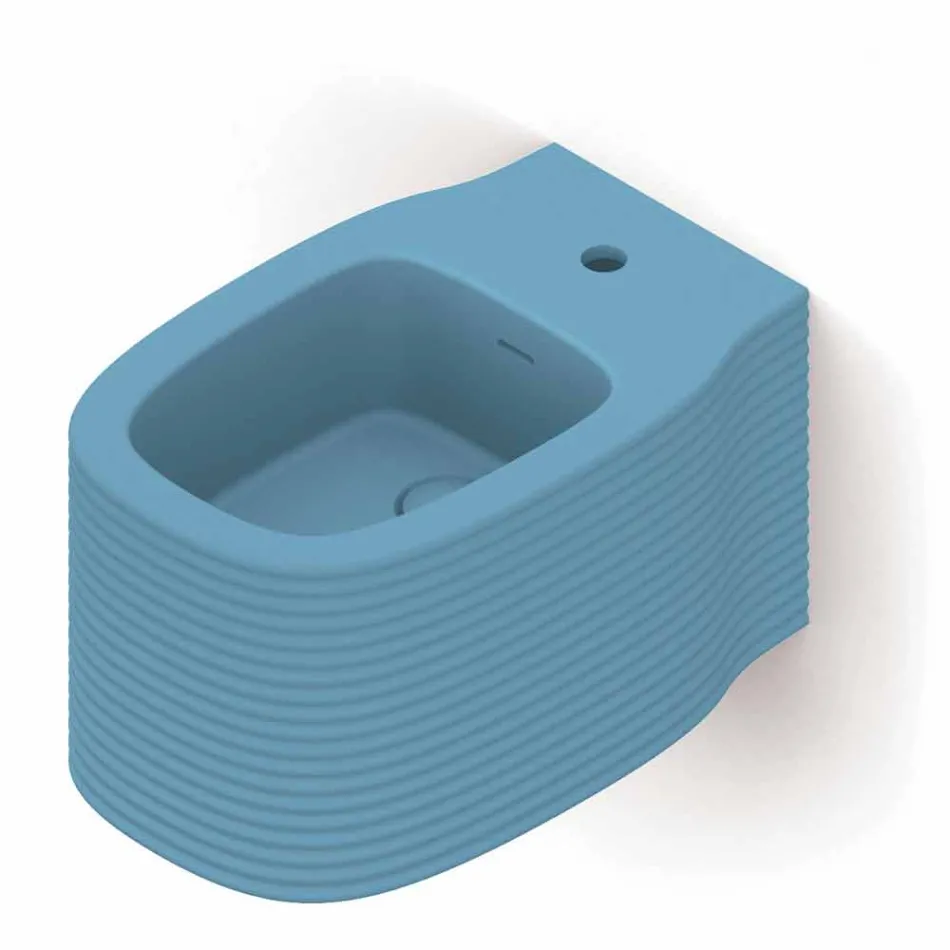 Bidé suspendido de cerámica de diseño moderno producido en Italia, Hamlet viadurini