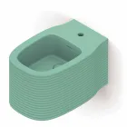 Bidé suspendido de cerámica de diseño moderno producido en Italia, Hamlet viadurini