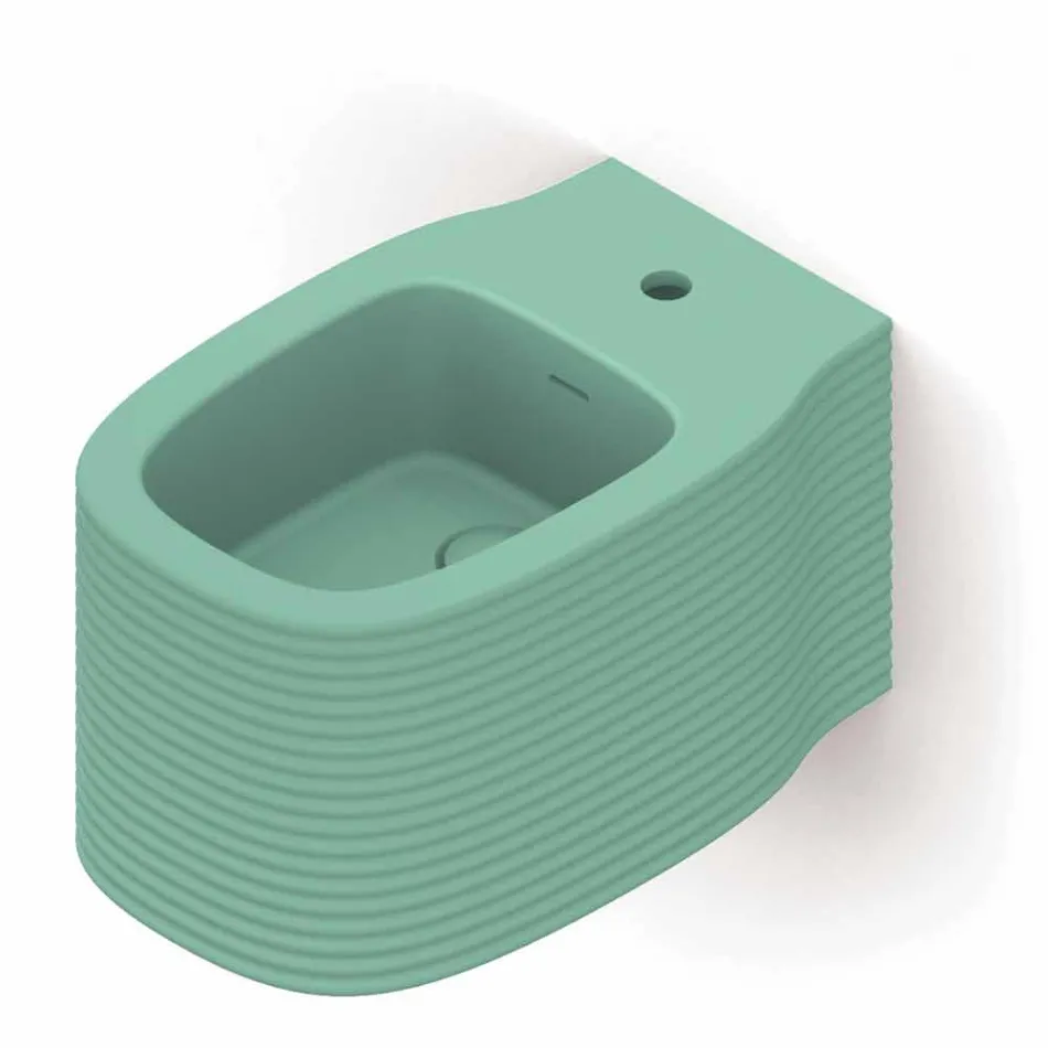 Bidé suspendido de cerámica de diseño moderno producido en Italia, Hamlet viadurini