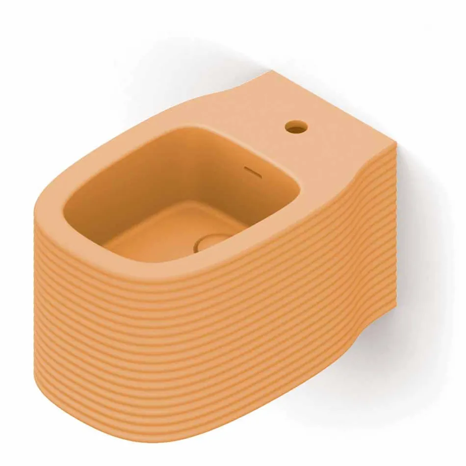 Bidé suspendido de cerámica de diseño moderno producido en Italia, Hamlet viadurini