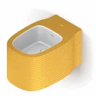 Bidé suspendido de cerámica de diseño moderno producido en Italia, Hamlet viadurini