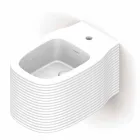 Bidé suspendido de cerámica de diseño moderno producido en Italia, Hamlet viadurini