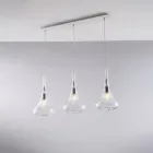 Riel de hierro con cristal Pyrex fabricado en Italia para decoración de interiores - Corinto viadurini